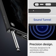 Удароустойчив твърд кейс за Samsung Galaxy S22 Ultra от Spigen Ultra Hybrid - Frost Black