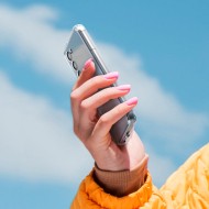 Удароустойчив твърд кейс за Samsung Galaxy S23 от Spigen Ultra Hybrid - Прозрачен
