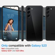Удароустойчив твърд кейс за Samsung Galaxy S23 от Spigen Ultra Hybrid - Матово Черно