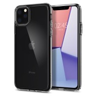 Удароустойчив твърд кейс за iPhone 11 Pro Max от Spigen Ultra Hybrid - Прозрачен