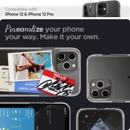 Удароустойчив твърд кейс за iPhone 12 / 12 Pro от Spigen Ultra Hybrid - Прозрачен