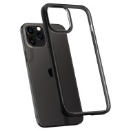 Удароустойчив твърд кейс за iPhone 12 / 12 Pro от Spigen Ultra Hybrid - Матово Черно