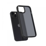 Удароустойчив твърд кейс за iPhone 13 от Spigen Ultra Hybrid - Frost Black