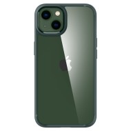 Удароустойчив твърд кейс за iPhone 13 от Spigen Ultra Hybrid - Midnight Green