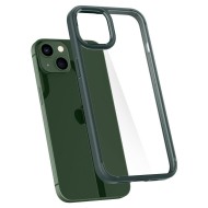 Удароустойчив твърд кейс за iPhone 13 от Spigen Ultra Hybrid - Midnight Green