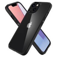 Удароустойчив твърд кейс за iPhone 13 Mini от Spigen Ultra Hybrid - Матово Черно