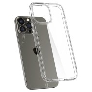 Удароустойчив твърд кейс за iPhone 13 Pro от Spigen Ultra Hybrid - Прозрачен