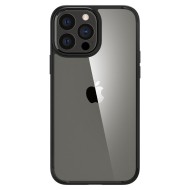 Удароустойчив твърд кейс за iPhone 13 Pro от Spigen Ultra Hybrid - Матово Черно