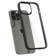 Удароустойчив твърд кейс за iPhone 13 Pro от Spigen Ultra Hybrid - Матово Черно