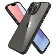Удароустойчив твърд кейс за iPhone 13 Pro Max от Spigen Ultra Hybrid - Матово Черно