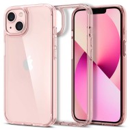 Удароустойчив твърд кейс за iPhone 13 от Spigen Ultra Hybrid - Rose Crystal