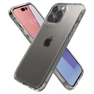 Удароустойчив твърд кейс за iPhone 14 Pro от Spigen Ultra Hybrid - Frost Clear