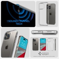 Удароустойчив твърд кейс за iPhone 14 Pro от Spigen Ultra Hybrid - Frost Clear