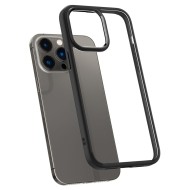 Удароустойчив твърд кейс за iPhone 14 Pro от Spigen Ultra Hybrid - Матово Черно