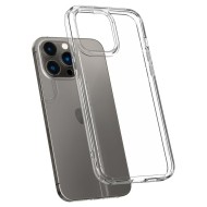 Удароустойчив твърд кейс за iPhone 14 Pro Max от Spigen Ultra Hybrid - Прозрачен