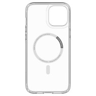 Удароустойчив кейс с MagSafe пръстен за iPhone 12 / 12 Pro от Spigen Ultra Hybrid Mag - Бял
