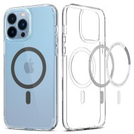 Удароустойчив кейс с MagSafe пръстен за iPhone 13 Pro Max от Spigen Ultra Hybrid Mag - Graphite