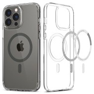 Удароустойчив кейс с MagSafe пръстен за iPhone 13 Pro Max от Spigen Ultra Hybrid Mag - Graphite