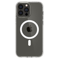 Удароустойчив кейс с MagSafe пръстен за iPhone 13 Pro Max от Spigen Ultra Hybrid Mag - Бял