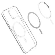 Удароустойчив кейс с MagSafe пръстен за iPhone 13 от Spigen Ultra Hybrid Mag - Бял