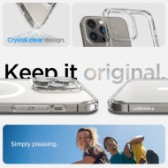 Удароустойчив кейс с MagSafe пръстен за iPhone 14 Pro от Spigen Ultra Hybrid Mag - Бял