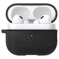 Твърд, текстилен калъф за Apple AirPods Pro 1/2 от Spigen Urban Fit - Черен