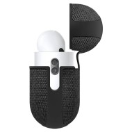 Твърд, текстилен калъф за Apple AirPods Pro 1/2 от Spigen Urban Fit - Черен