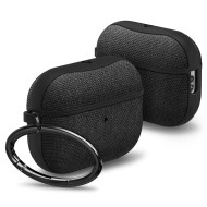 Твърд, текстилен калъф за Apple AirPods Pro 1/2 от Spigen Urban Fit - Черен