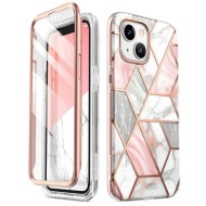360 градусов калъф за iPhone 14 Plus / 15 Plus от Supcase Cosmo - Marble