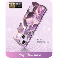 360 градусов калъф за iPhone 14 Plus / 15 Plus от Supcase Cosmo - Marble Purple