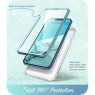 360 градусов калъф за iPhone 14  Plus / 15 Plus от Supcase Cosmo - Ocean Blue