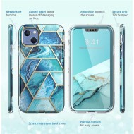 360 градусов калъф за iPhone 14  Plus / 15 Plus от Supcase Cosmo - Ocean Blue