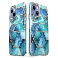 360 градусов калъф за iPhone 14  Plus / 15 Plus от Supcase Cosmo - Ocean Blue