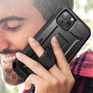 360 градусов калъф за iPhone 12 / 12 Pro от Supcase Unicorn Beetle Pro - Черен