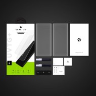 2 x Стъклен UV протектори за дисплей на Samsung Galaxy S22 Ultra от Glastify UVTG+ 2-Pack - Прозрачен