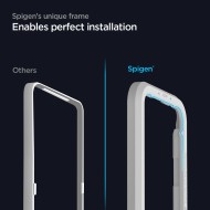 2 броя протектори за дисплей на iPhone 12 / 12 Pro от Spigen ALM Glass FC - Черни