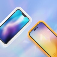 2 броя протектори за дисплей на iPhone 14 Pro от Spigen ALM Glass FC - Черни