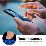 Стъклен ротектор за дисплей на iPhone 11 Pro Max от Spigen ALM Glass FC - Черен -----