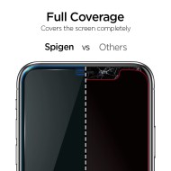 Стъклен ротектор за дисплей на iPhone 11 Pro Max от Spigen ALM Glass FC - Черен -----