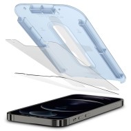 2 броя стъклени протектори за дисплей на iPhone 12 / 12 Pro от Spigen Glas.TR "Ez Fit" 2-pack - Прозрачен