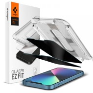 2 броя стъклени протектори за дисплей на iPhone 13 Pro Max от Spigen Glas.TR "Ez Fit" - Privacy