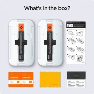 2 броя стъклени протектори за дисплей на iPhone 13 Pro Max от Spigen Glas.TR "Ez Fit" - Privacy