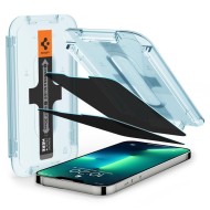 2 броя стъклени протектори за дисплей на iPhone 13 Pro Max от Spigen Glas.TR "Ez Fit" - Privacy