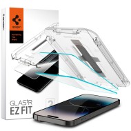 2 броя стъклени протектори за дисплей на iPhone 14 Pro от Spigen Glas.TR "Ez Fit" 2-pack - Прозрачен