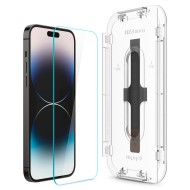 2 броя стъклени протектори за дисплей на iPhone 14 Pro от Spigen Glas.TR "Ez Fit" 2-pack - Прозрачен