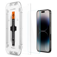 2 броя стъклени протектори за дисплей на iPhone 14 Pro от Spigen Glas.TR "Ez Fit" 2-pack - Прозрачен