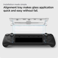 Стъклен протектор за дисплей на Steam Deck / Oled от Spigen Glas.TR "Ez Fit" - Прозрачен