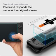 Стъклен протектор за дисплей на Steam Deck / Oled от Spigen Glas.TR "Ez Fit" - Прозрачен