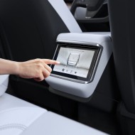 Стъклен протектор за Tesla Model X 2022 / Model S 2021 От Spigen Glas.TR.Slim - Черен