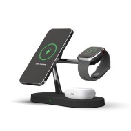 Безжична зарядна станция 3 в 1 от Tech Protect A12 - Черна